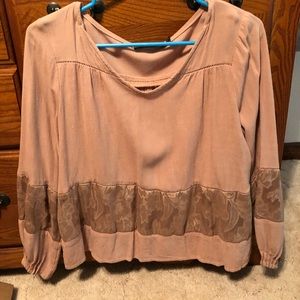 Long sleeve kinda crop blouse